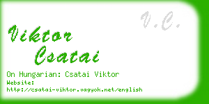 viktor csatai business card